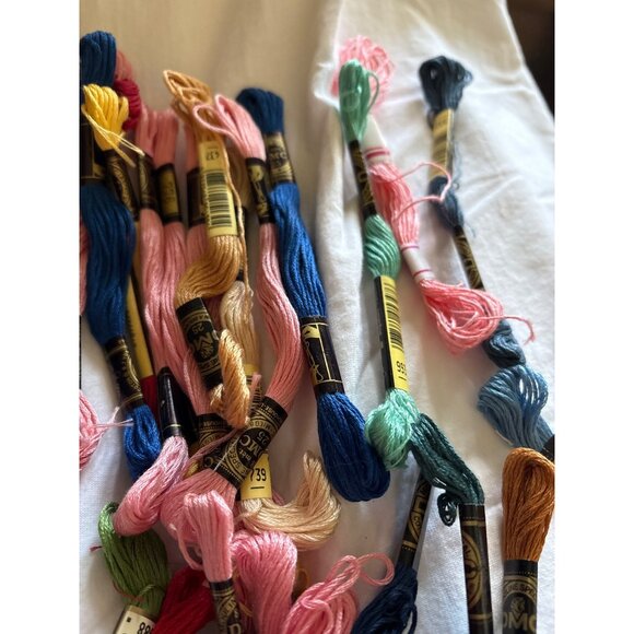 DMC Embroidery Floss Collection Assorted Colors 100% Cotton 50+ Craft Thread Fo - Picture 5 of 16